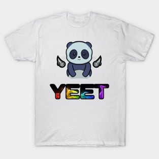 Cute Baby Panda Bear - Yeet - Kids Trendy Style T-Shirt